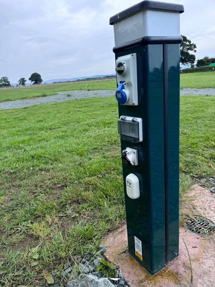EV Charging point installed at local campsite